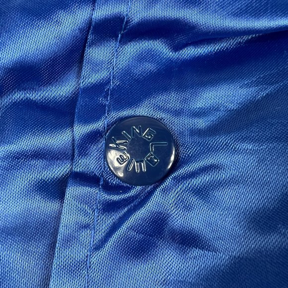 VTG 70s Kentucky Wildcats Satin Jacket Extra Large Blue Spell Out Snap Button - Picture 4 of 15